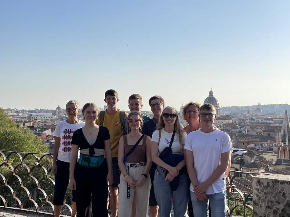 v.l.n.r. hinten: Pia Franzen, Gerrit Stein, Luca Savioli, Alexander Haupts, Kornelia Lenzen; vorne: Michelle Zimmermann, Maren Eberhart, Saskia Scharbach, Martin Gibbert